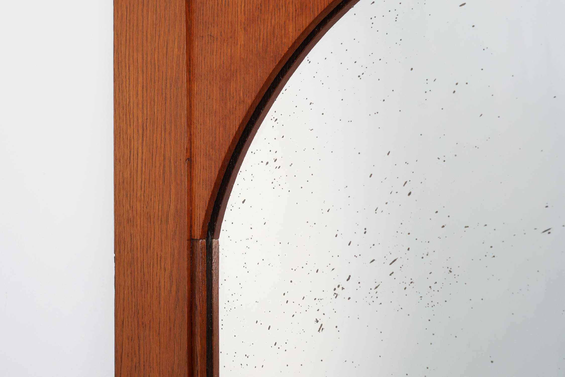 Art Deco Oak Wall Mirror, Belgium, circa 1915thumbnail